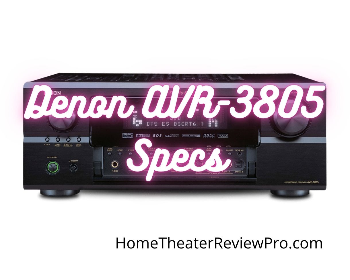 Denon AVR-3805 Specs