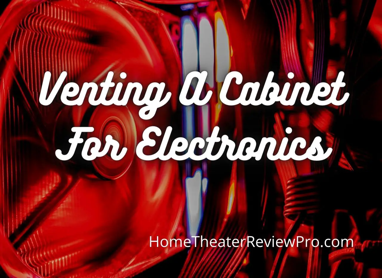 venting a cabinet for electronics