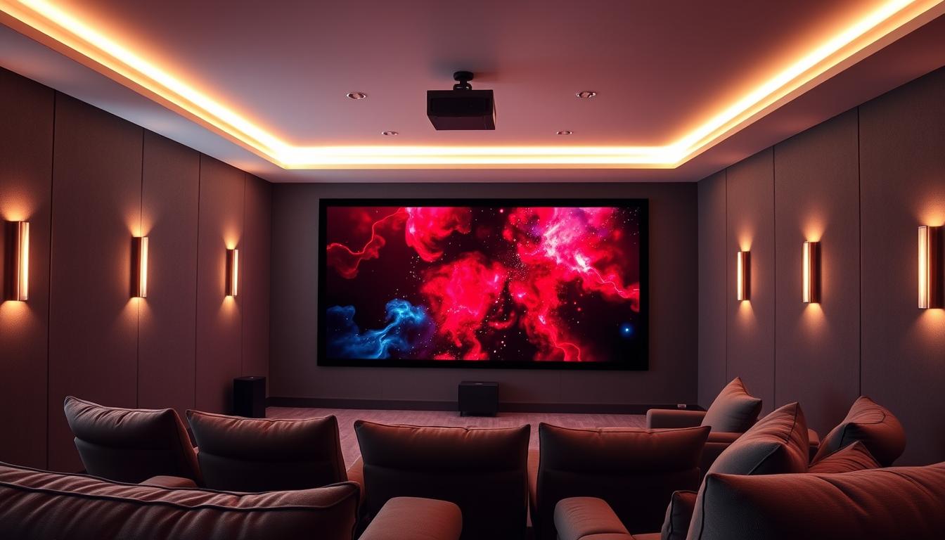 Best 135 inch home theater screen color performance