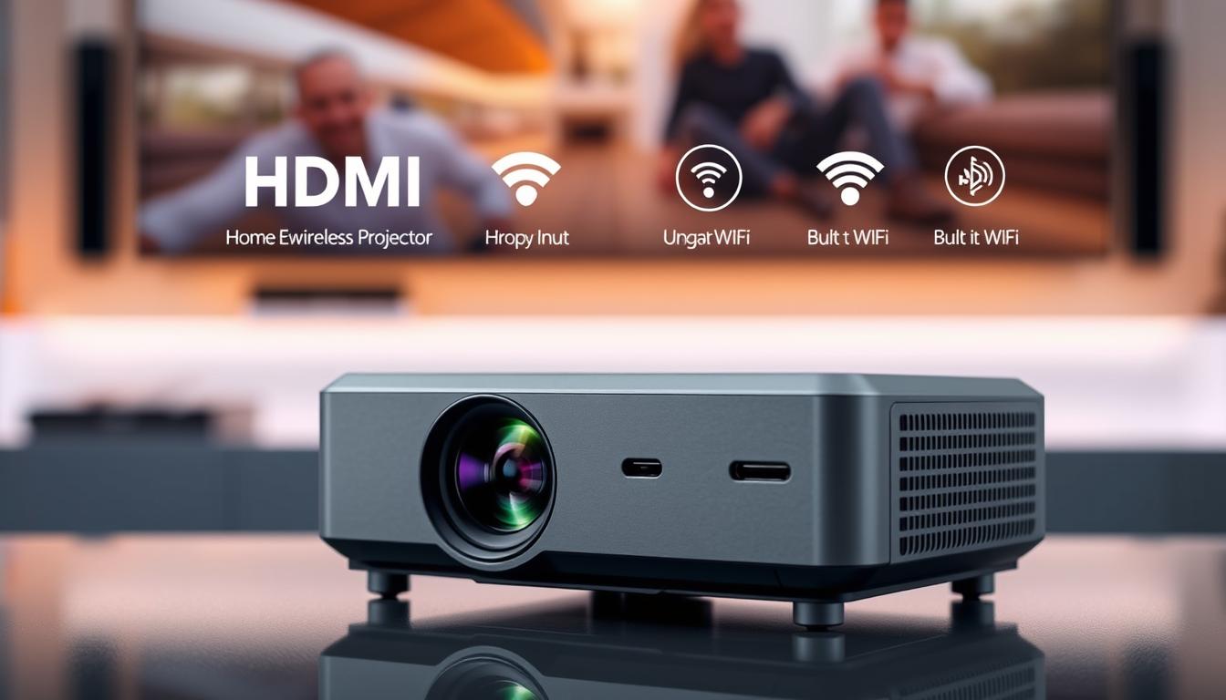 Miroir M76 wireless projector with HDMI input and built-in WiFi Miroir M76 wireless projector with HDMI input and built-in WiFi