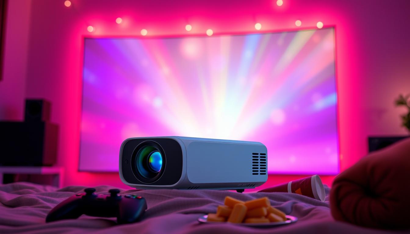 Portable gaming projector