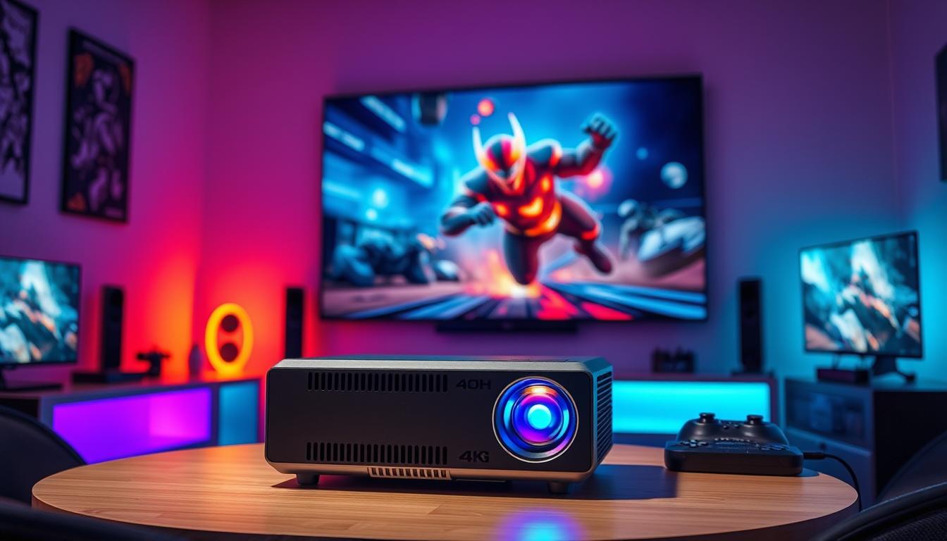 Portable gaming projector