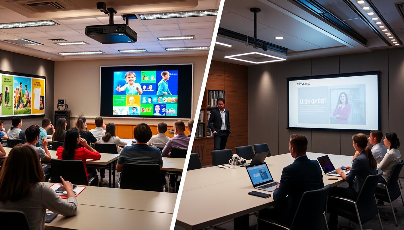 ViewSonic PA503S advantages in educational and business projector settings