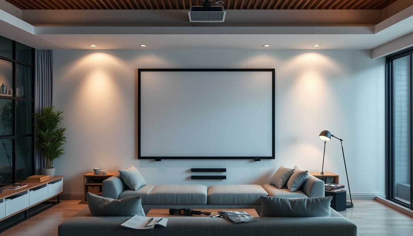 easy installation fixed frame projector screen