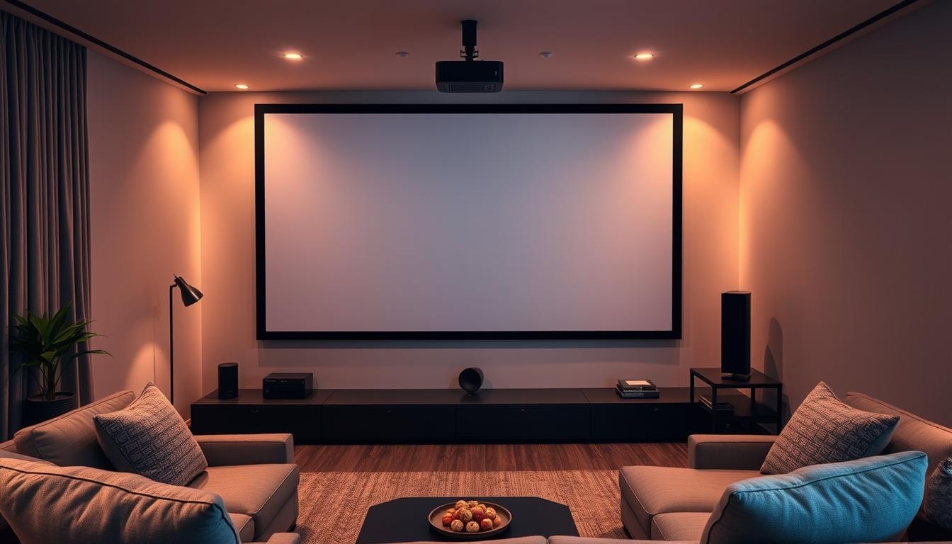 home theater screen installation