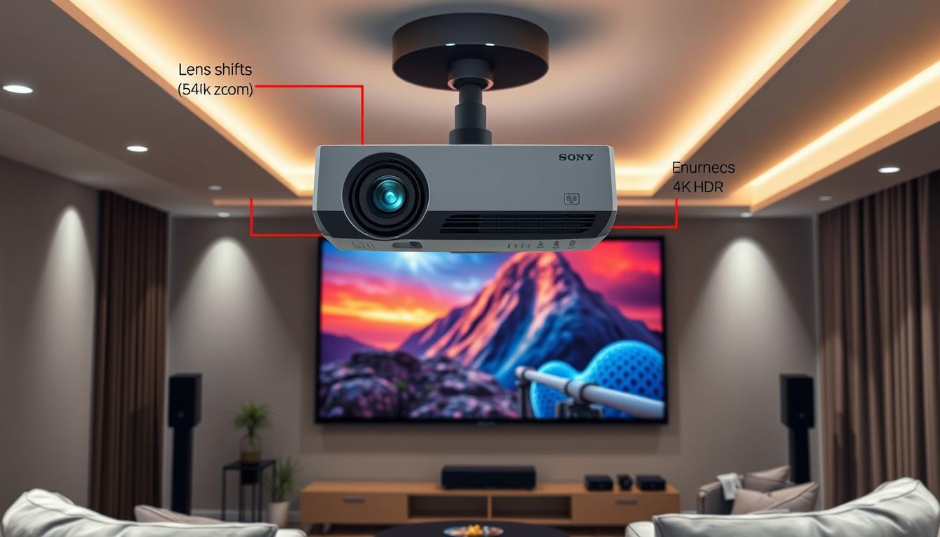 installation flexibility with lens shift and zoom capabilities