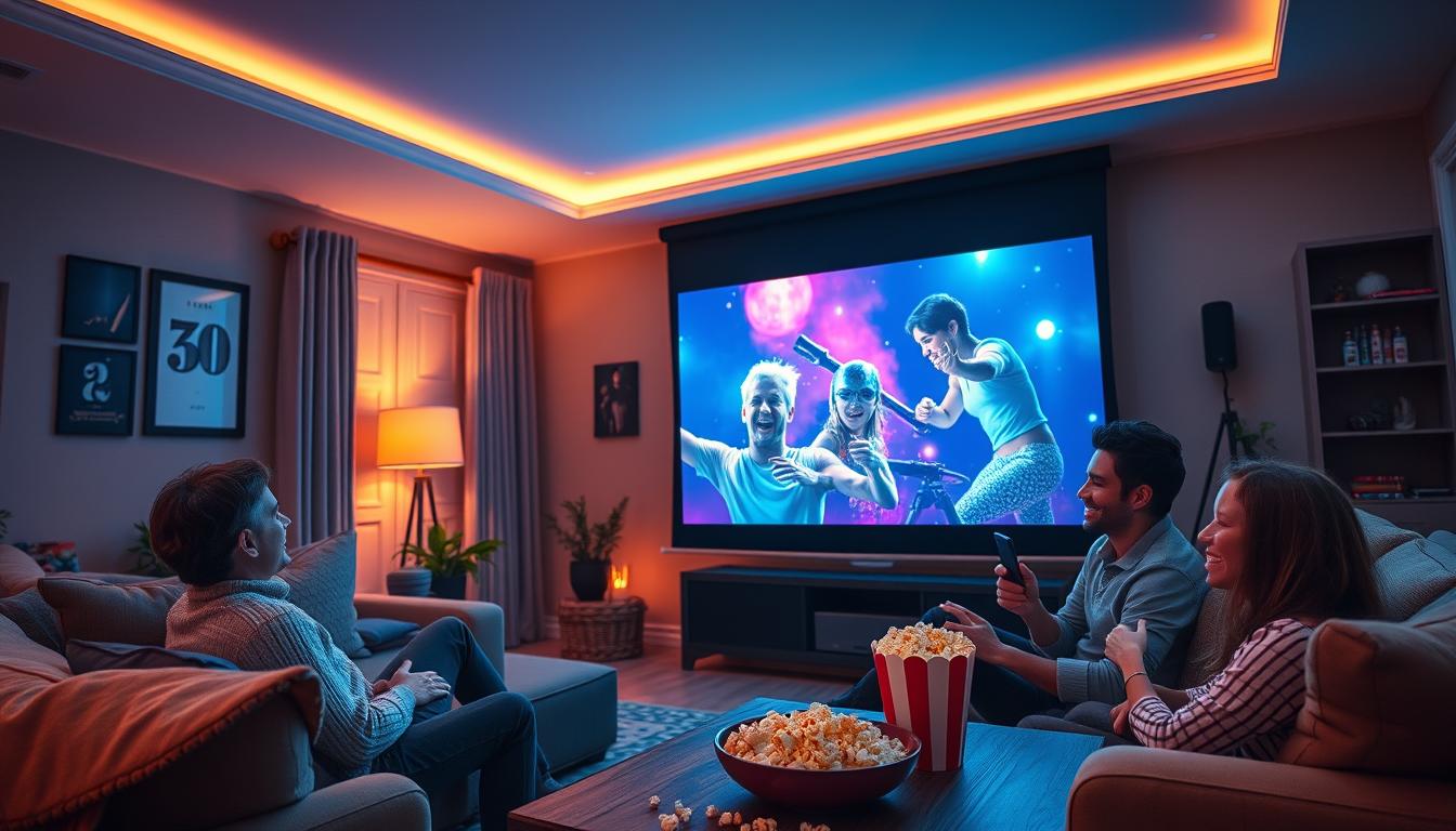 user experience with projector screen