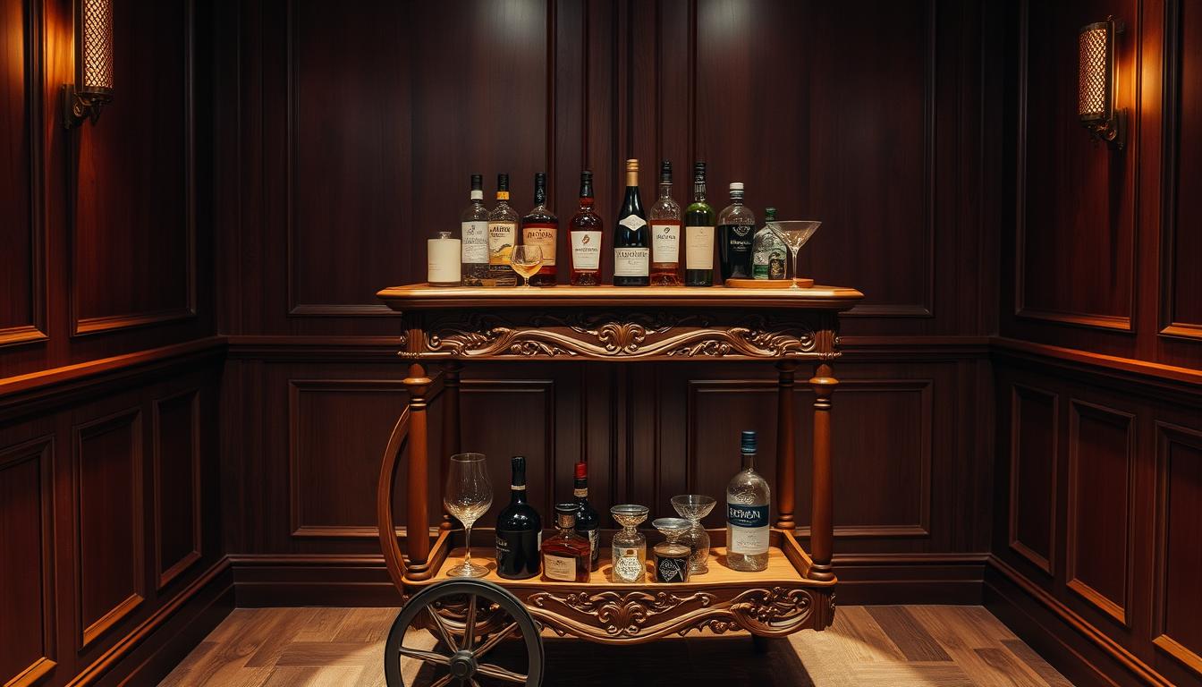 Creating a Wooden Bar Cart for Your Theater Room