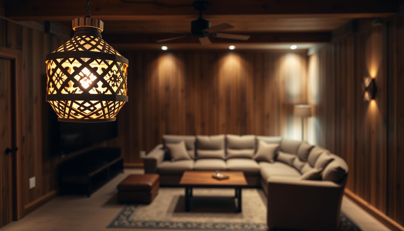 DIY Home Theater Lighting: Wooden Fixtures with Style