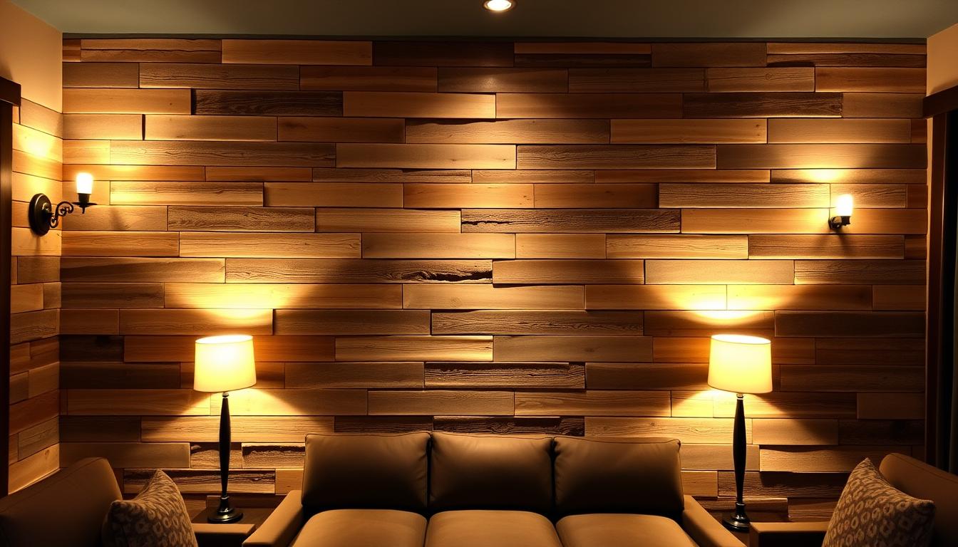 DIY wood accent wall