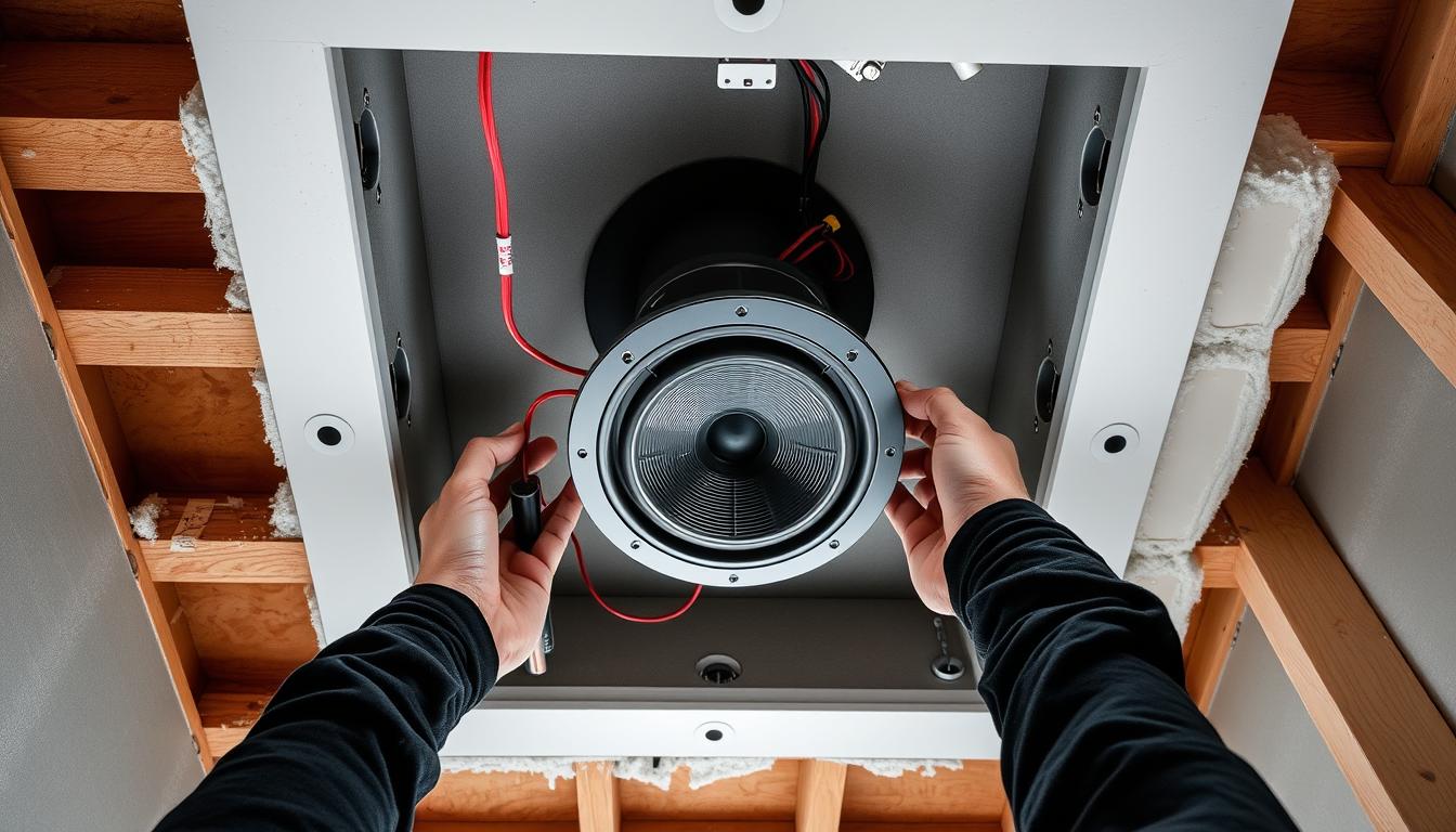 In-ceiling speakers installation In-ceiling speakers installation