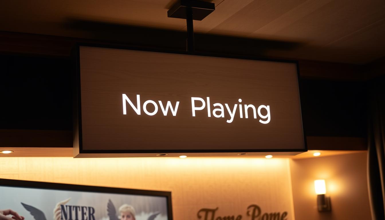 LED sign in home theater LED sign in home theater