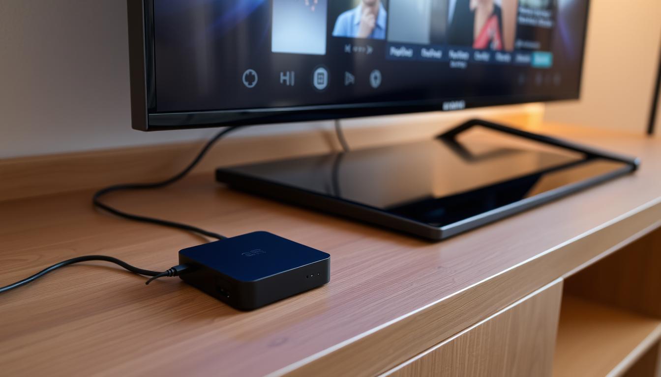 external hard drive connected to TV