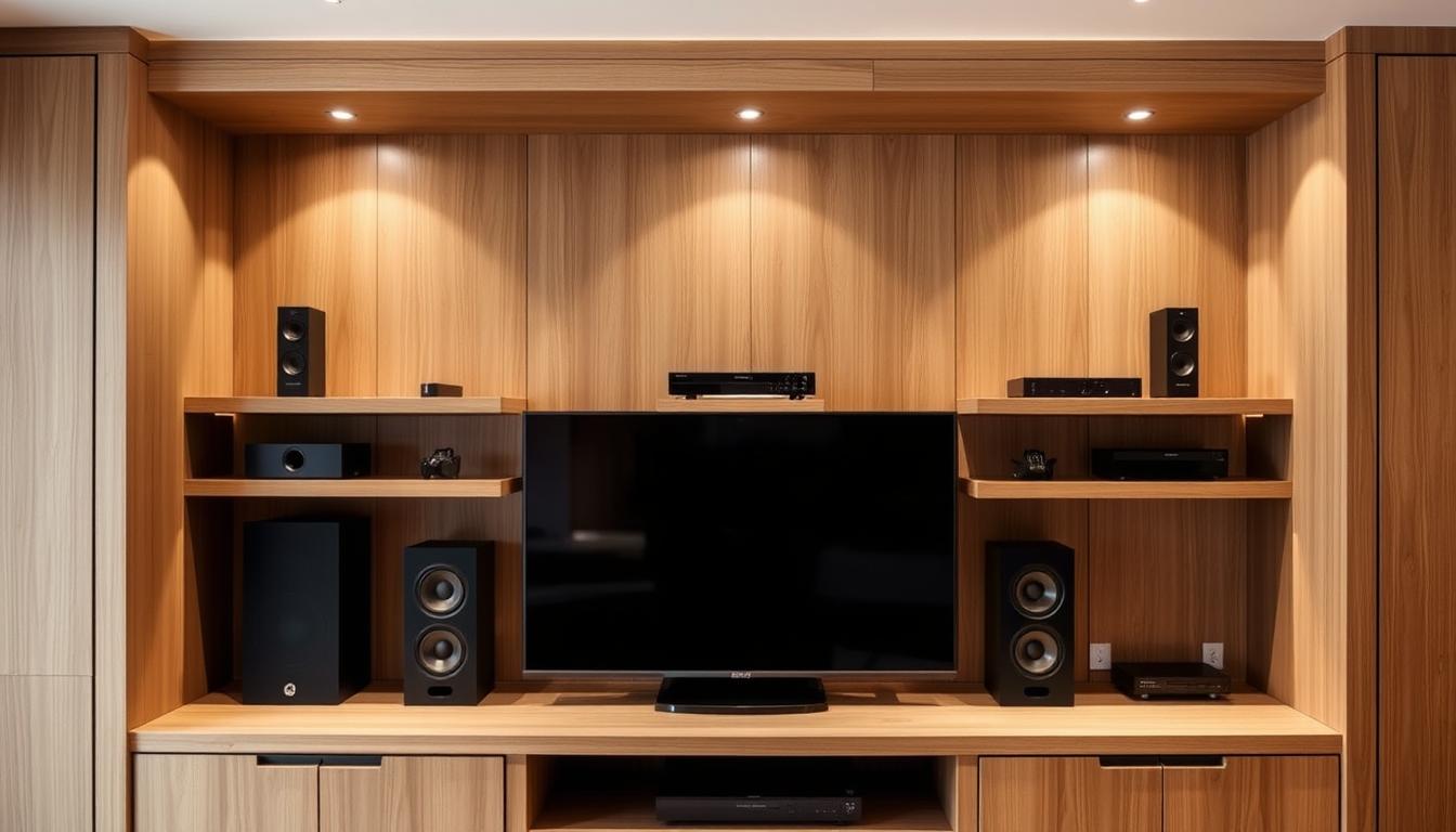 finishing touches for media nook