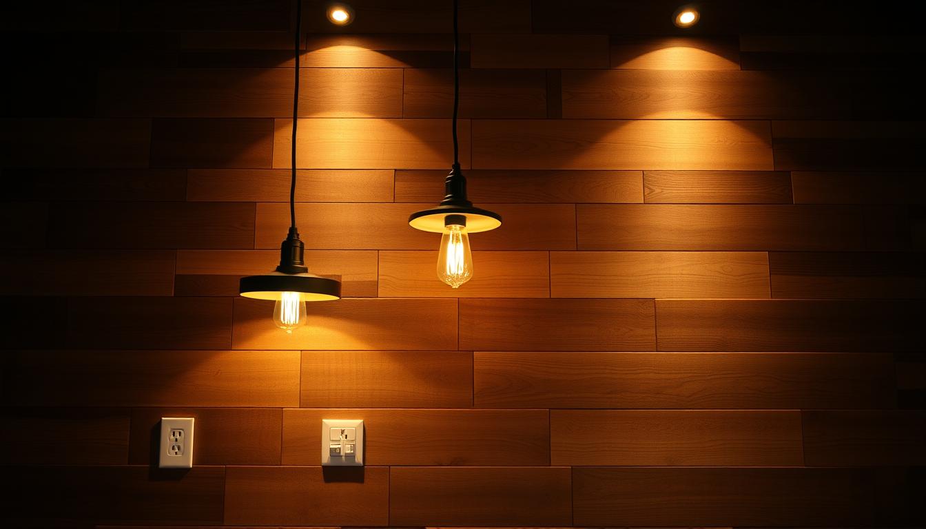 lighting and electrical considerations for wooden walls
