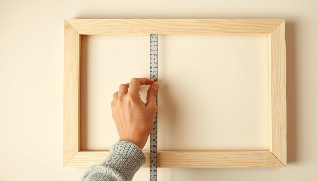 measuring wood frame measuring wood frame