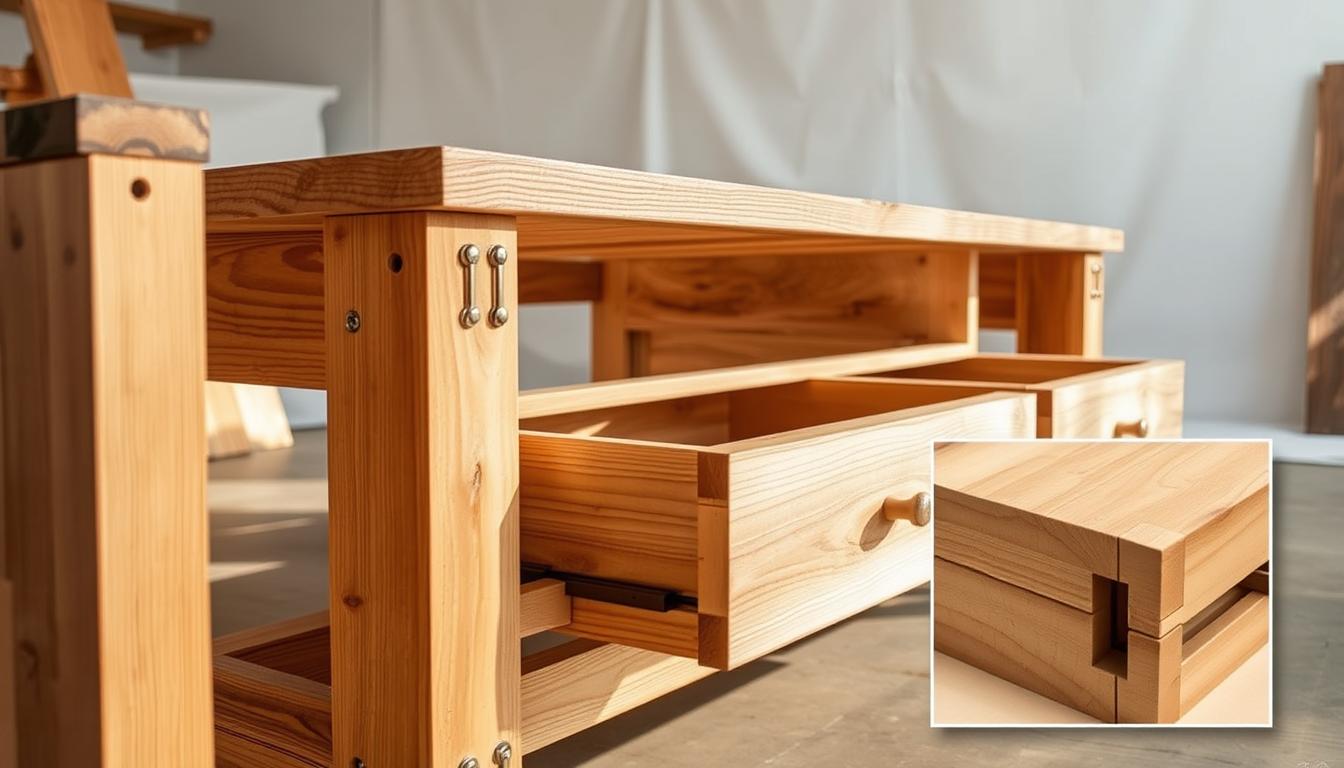 media console base construction