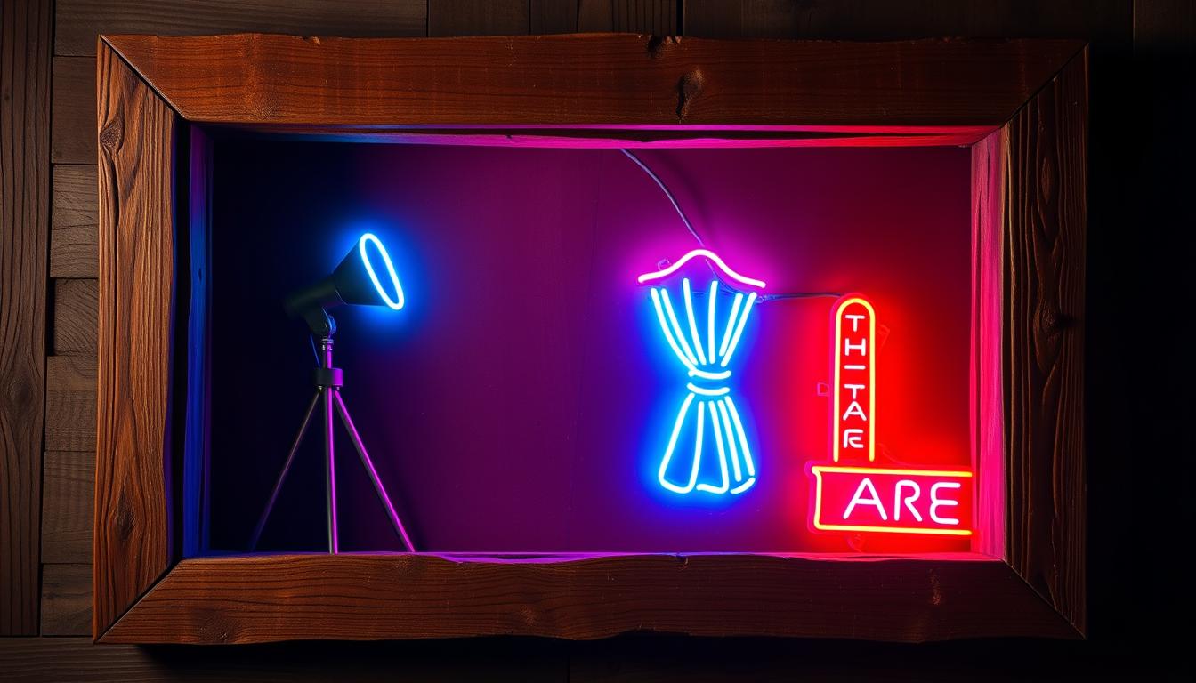 neon sign frame neon sign frame
