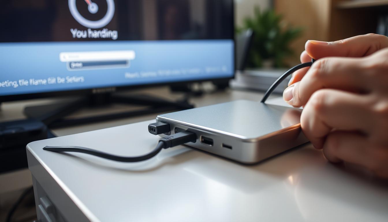 preparing external hard drive for TV