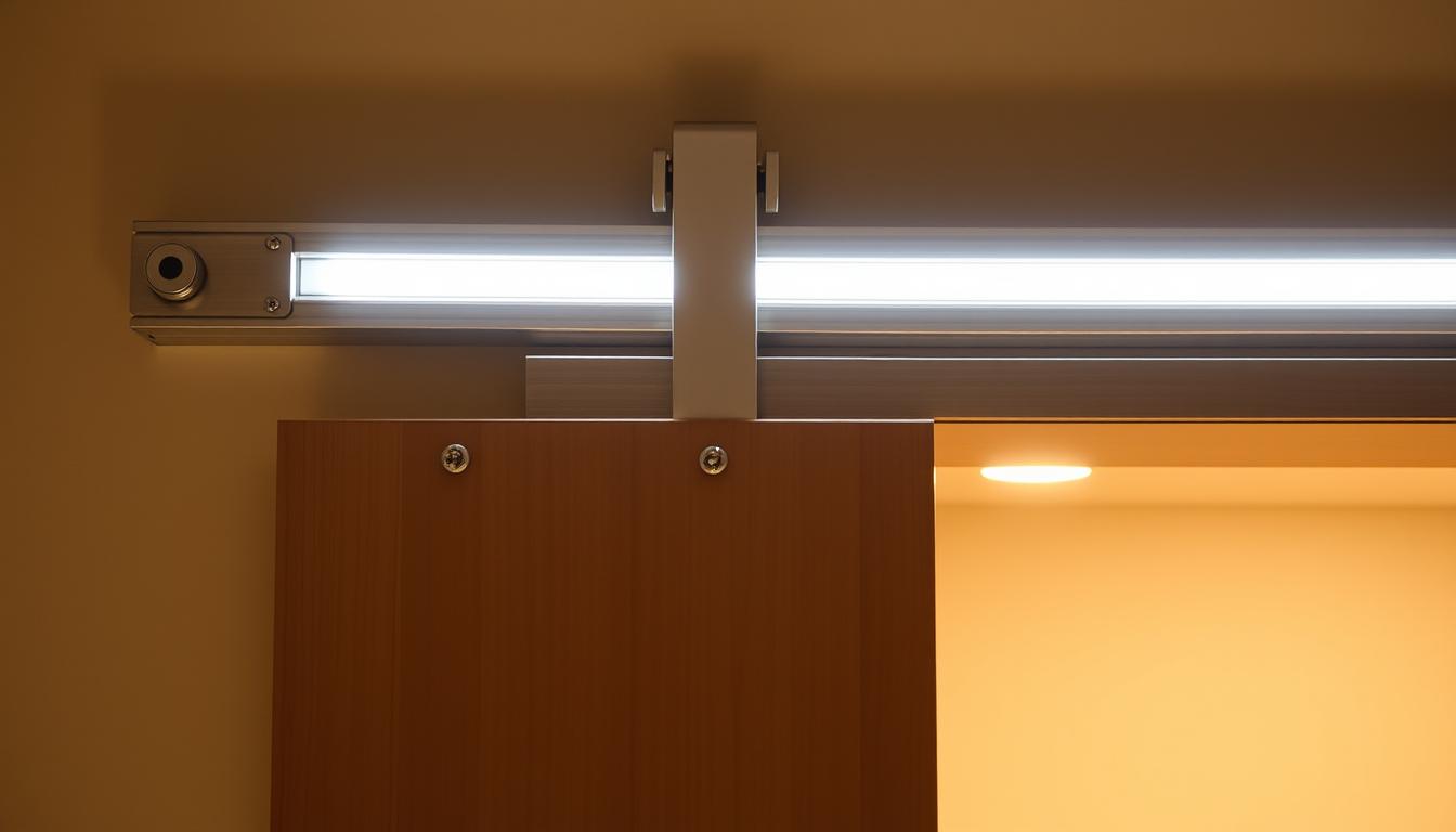 sliding door track installation