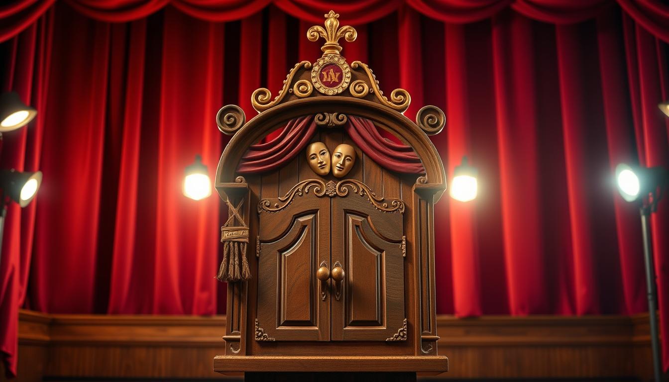 theater-themed mailbox design