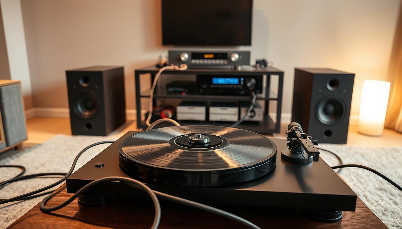 turntable connection setup