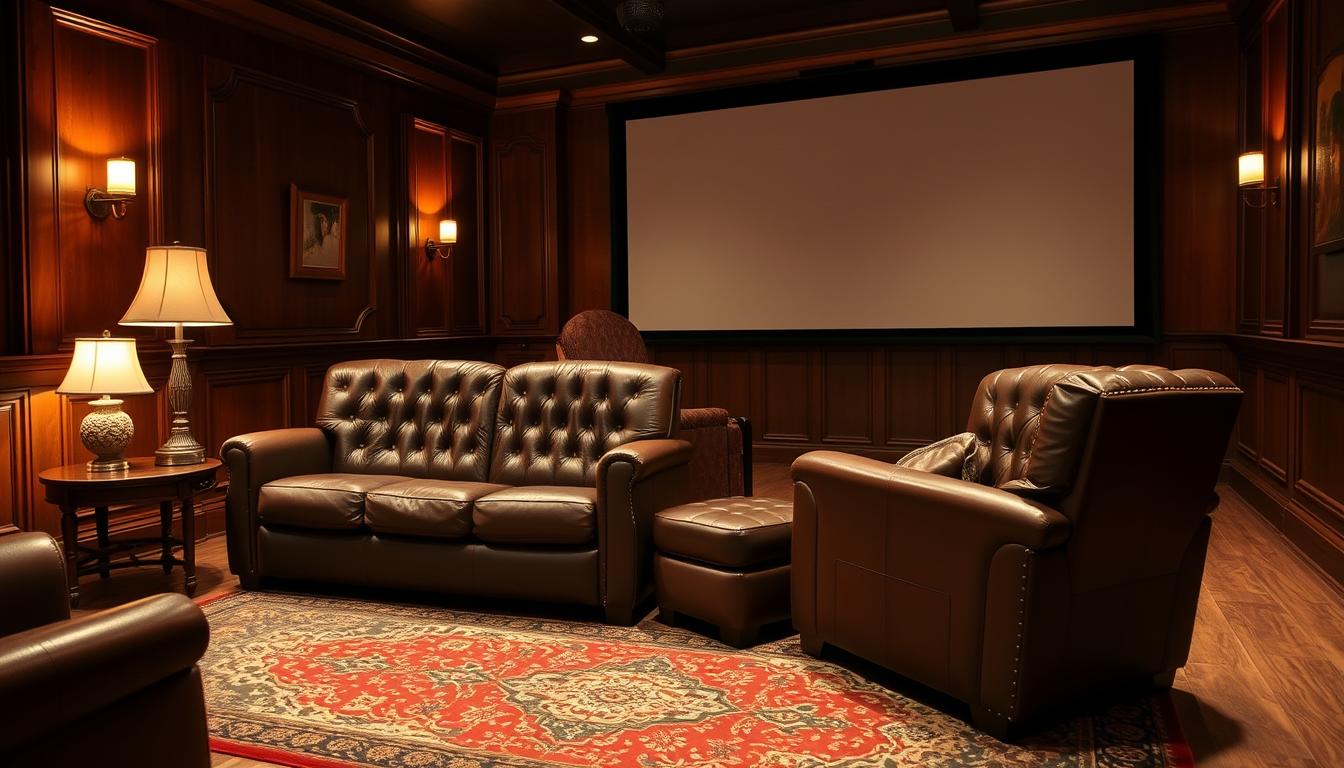 vintage home theater seating