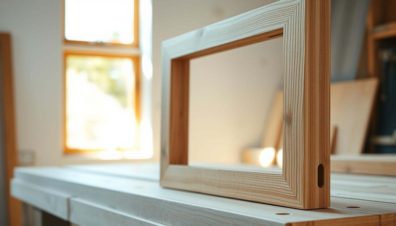 wood wall art frame construction