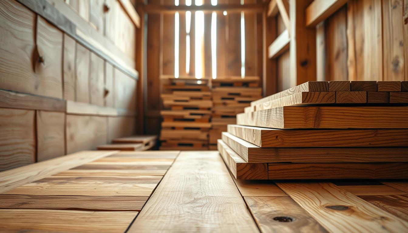 wooden seating platform materials