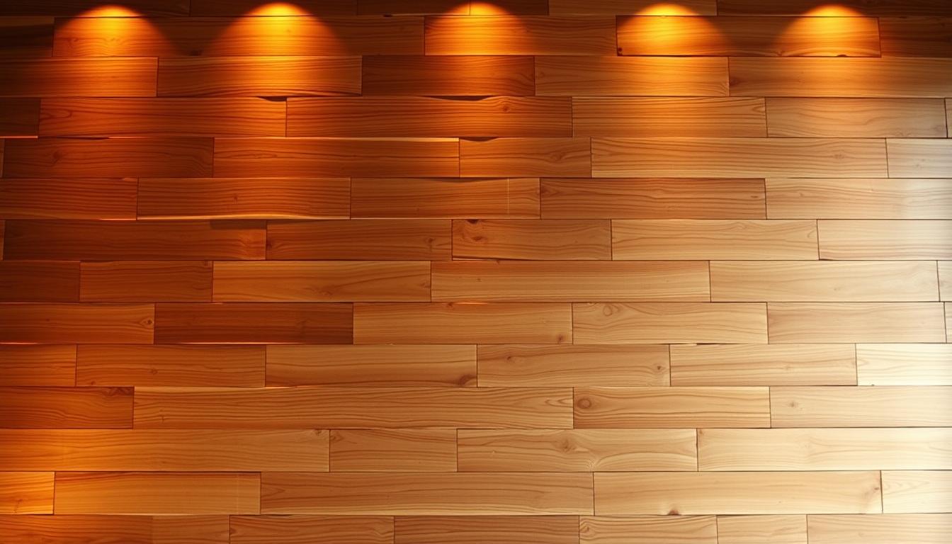 wooden wall installation